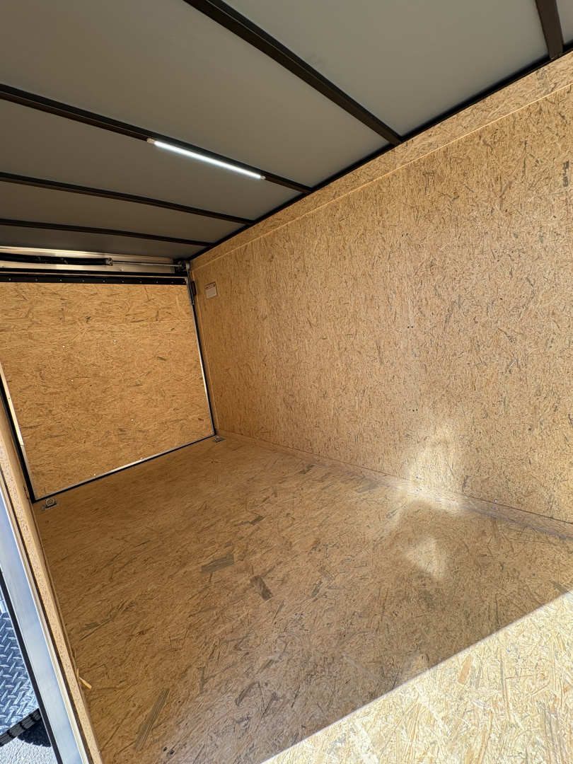 New 2026 Covered Wagon Trailers 6X12 SA CHARCOAL WITH RAMP Cargo / Enclosed Trailer