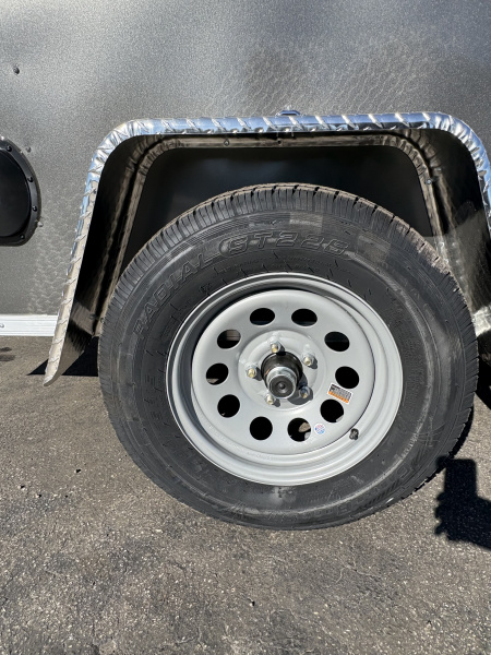 New 2026 Covered Wagon Trailers 6X12 SA CHARCOAL WITH RAMP Cargo / Enclosed Trailer