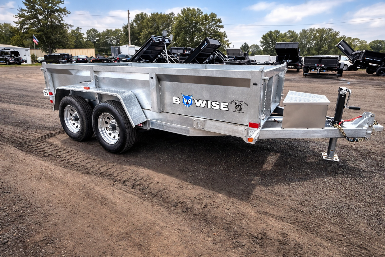 New 2026 Bwise 6x12 Dump trailer Galvanized