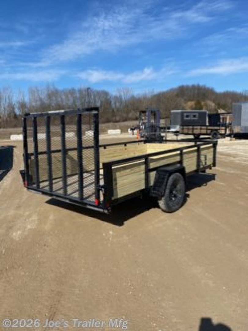 New 2025 H&H Trailers H7612WS-030 76x12 2990 GVWR 3 Treated Board High Sides & Front Wood Side Utility Trailer