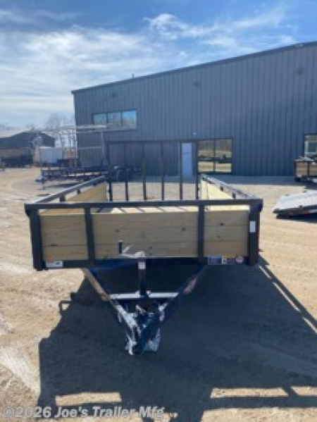 New 2025 H&H Trailers H7612WS-030 76x12 2990 GVWR 3 Treated Board High Sides & Front Wood Side Utility Trailer
