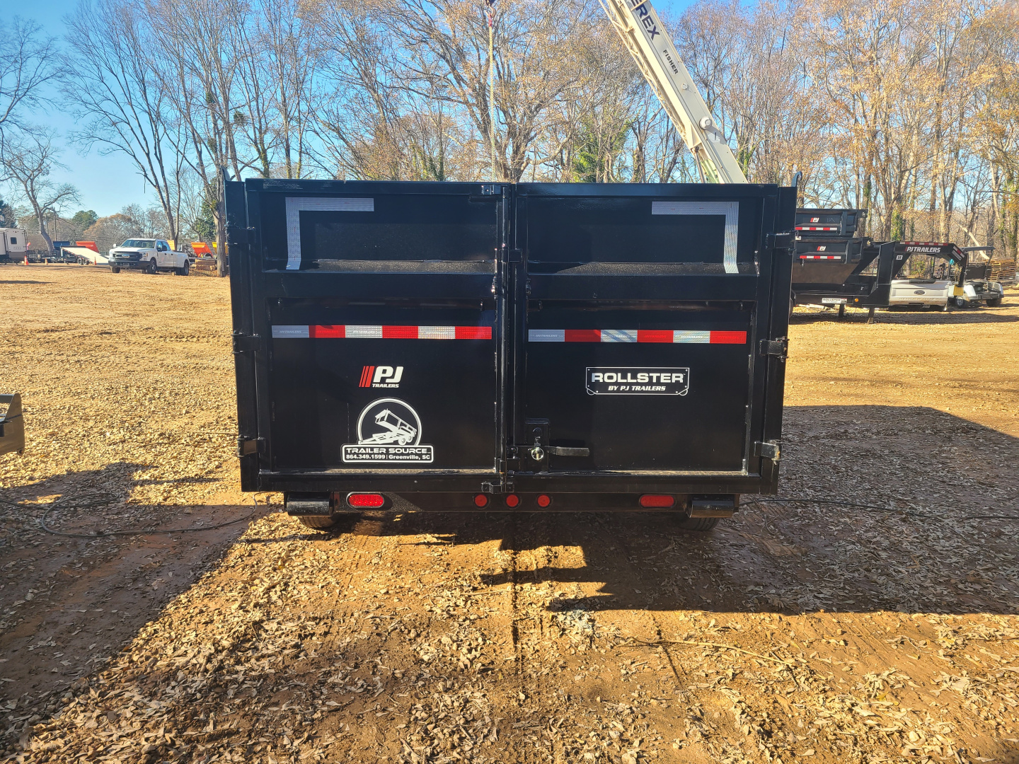 New 2025 PJ Trailers 7x14 14k Roll Off Dump Trailer + 1 Bin
