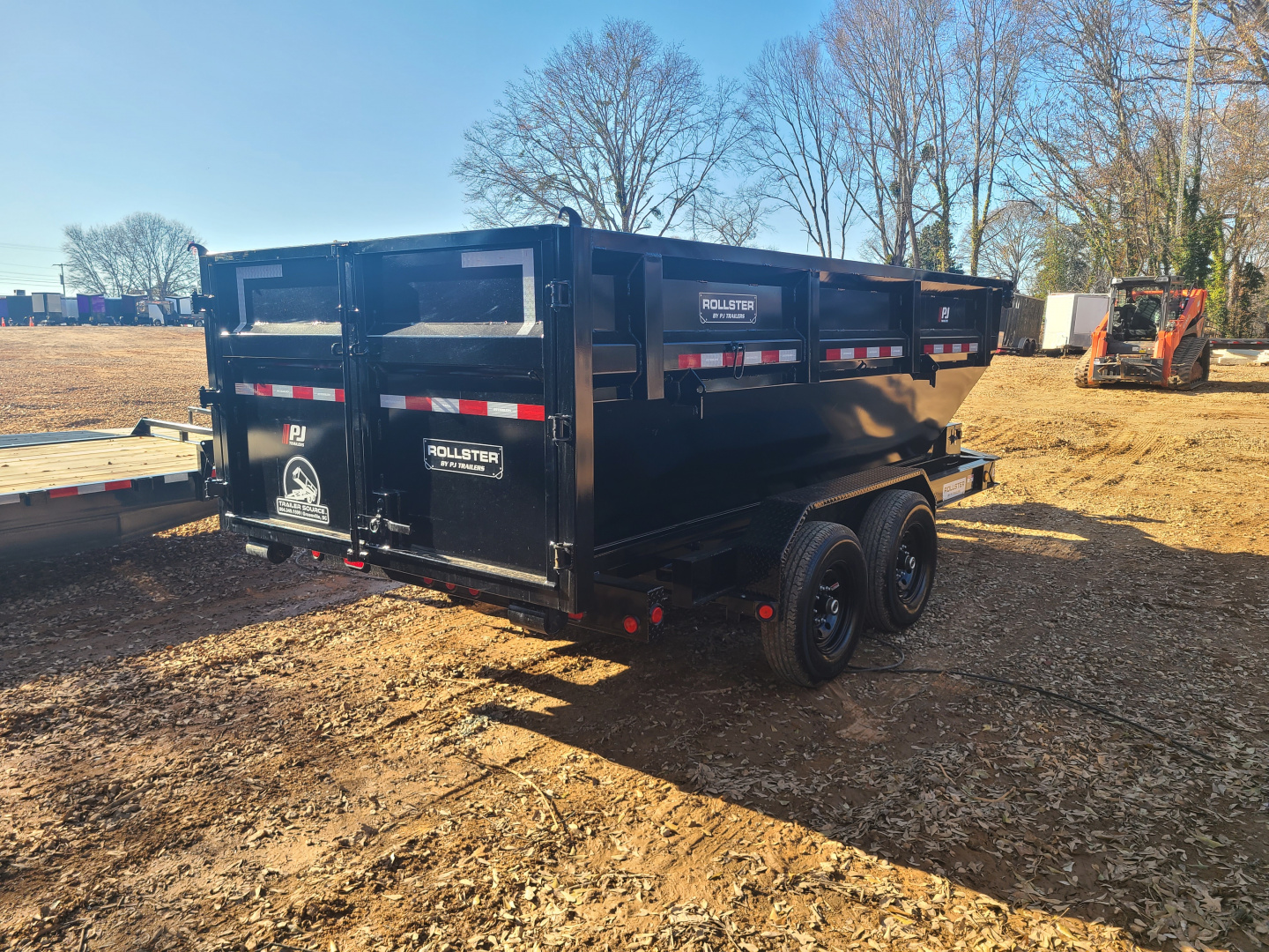 New 2025 PJ Trailers 7x14 14k Roll Off Dump Trailer + 1 Bin