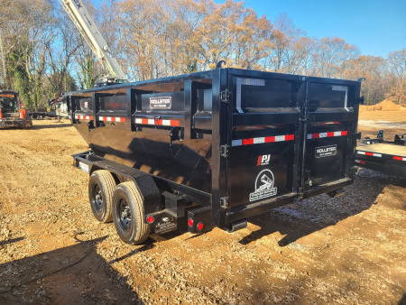 New 2025 PJ Trailers 7x14 14k Roll Off Dump Trailer + 1 Bin