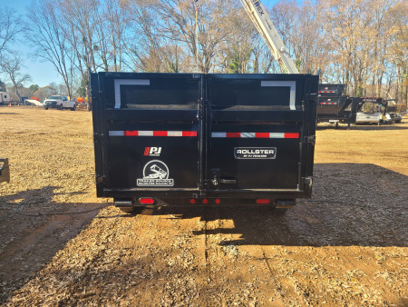 New 2025 PJ Trailers 7x14 14k Roll Off Dump Trailer + 1 Bin