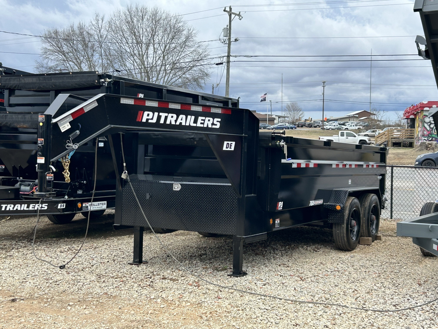 New 2026 PJ Trailers 7x16 TA 24k DE Gooseneck Dump Trailer