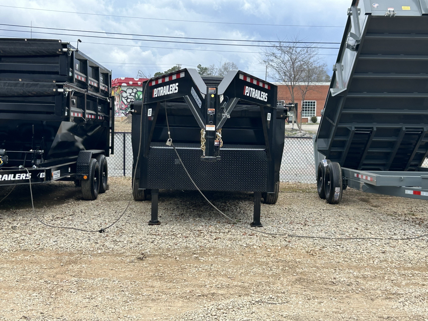 New 2026 PJ Trailers 7x16 TA 24k DE Gooseneck Dump Trailer