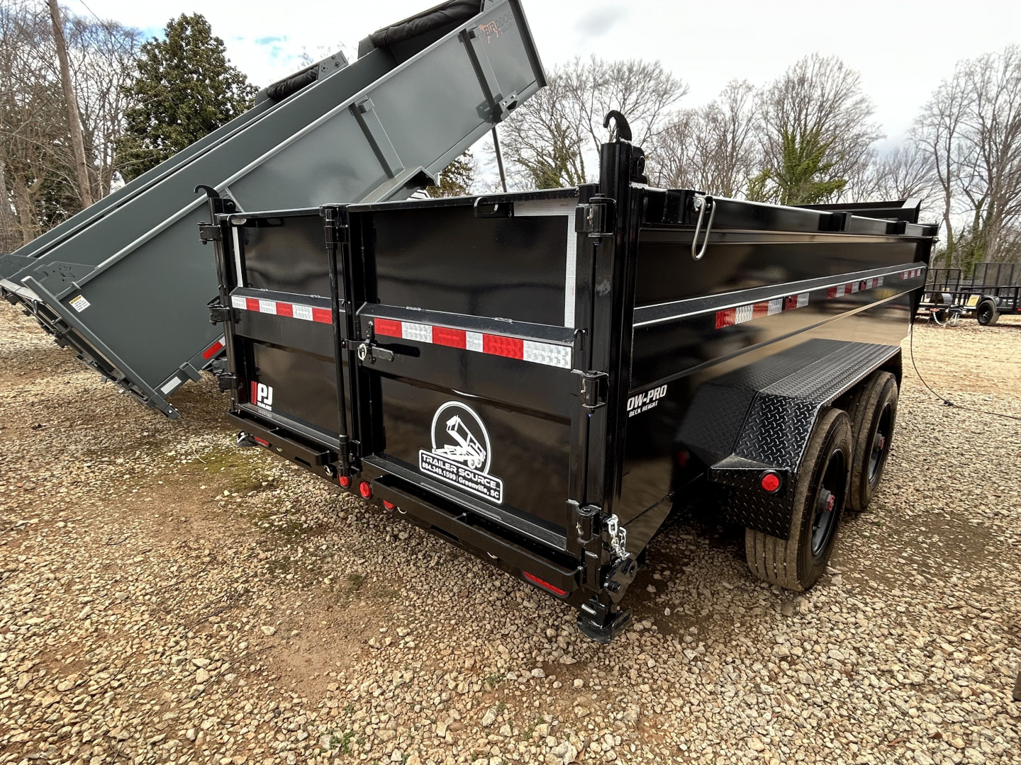 New 2026 PJ Trailers 7x16 TA 24k DE Gooseneck Dump Trailer