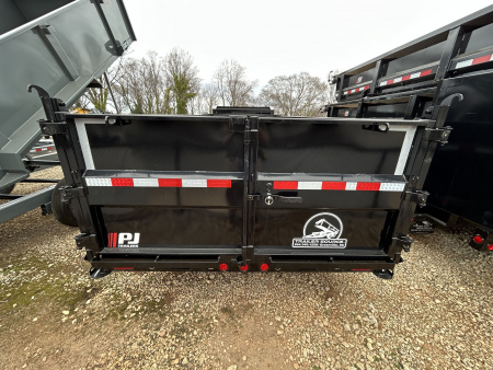 New 2026 PJ Trailers 7x16 TA 24k DE Gooseneck Dump Trailer