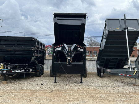 New 2026 PJ Trailers 7x16 TA 24k DE Gooseneck Dump Trailer