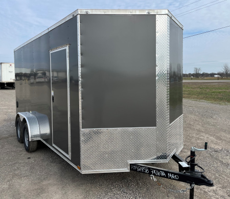 New 2026 Quality Cargo 7x16 Charcoal Cargo Cargo / Enclosed Trailer