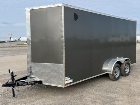 New 2026 Quality Cargo 7x16 Charcoal Cargo Cargo / Enclosed Trailer
