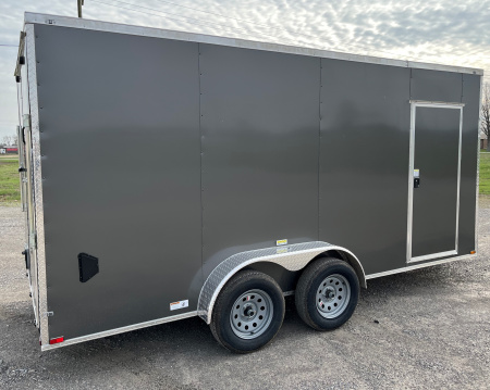 New 2026 Quality Cargo 7x16 Charcoal Cargo Cargo / Enclosed Trailer