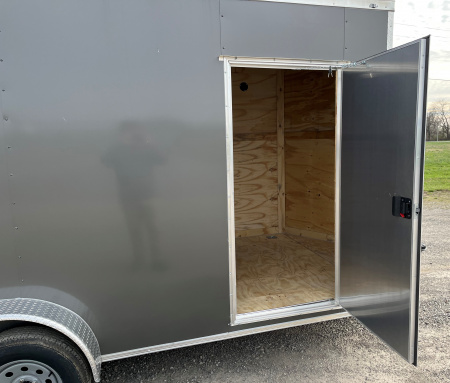 New 2026 Quality Cargo 7x16 Charcoal Cargo Cargo / Enclosed Trailer