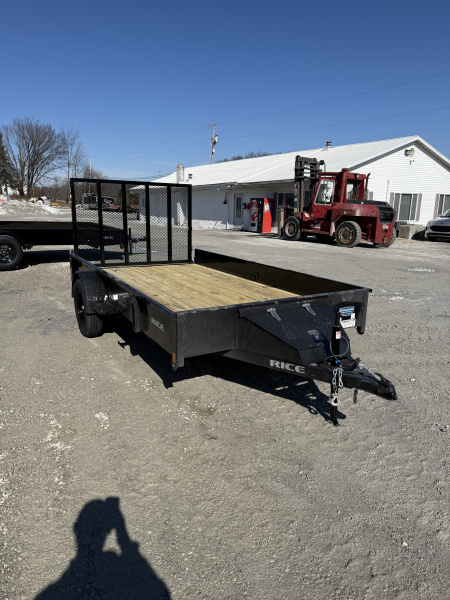 New 2026 Rice 82"X12 3K Utility Trailer
