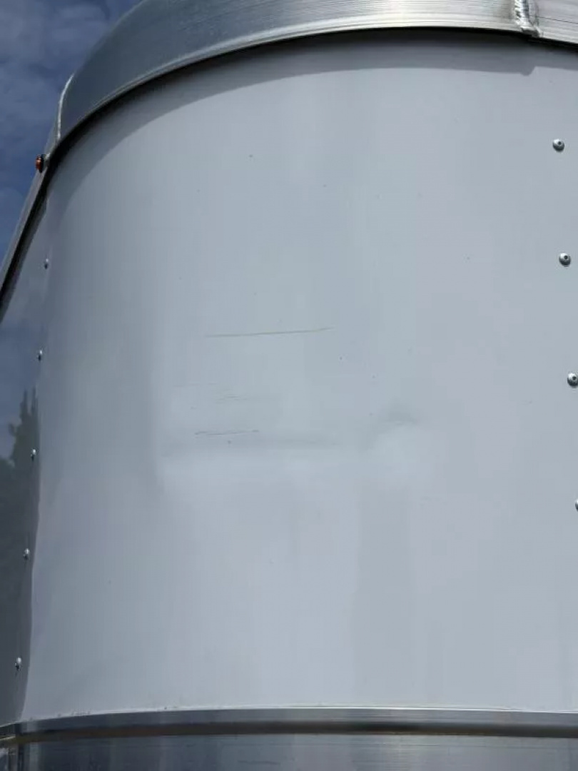 Used 2023 Exiss 16' Stock Trailer - All Aluminum - 7'2'' Tall - Rear Door w/ Sort Gate - Center Sort Gate