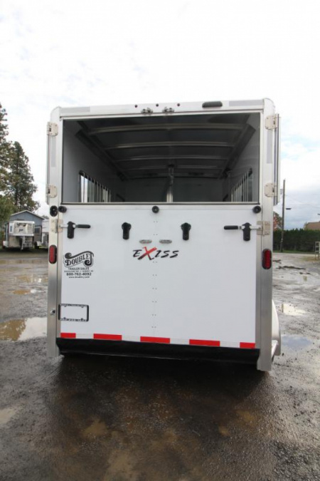 New 2024 Exiss 7200 ST $1400 BELOW COST! 2 Horse Straightload Trailer-7'8" Tall-Warmblood-Escape Doors on Both Sides