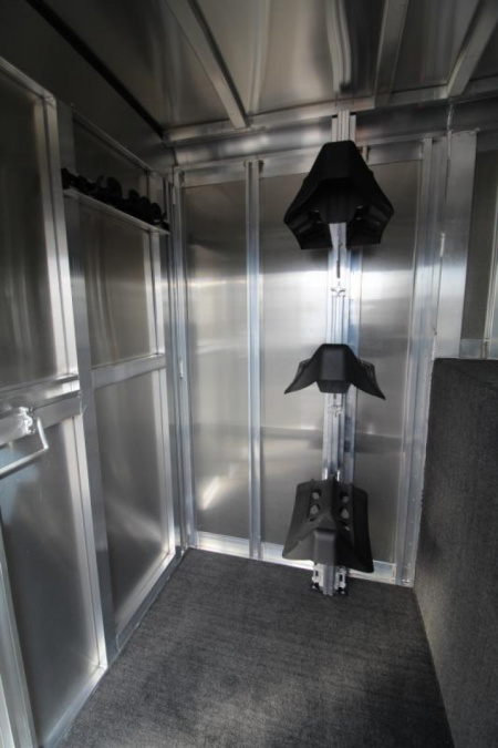 New 2024 Exiss 7200 ST $1400 BELOW COST! 2 Horse Straightload Trailer-7'8" Tall-Warmblood-Escape Doors on Both Sides