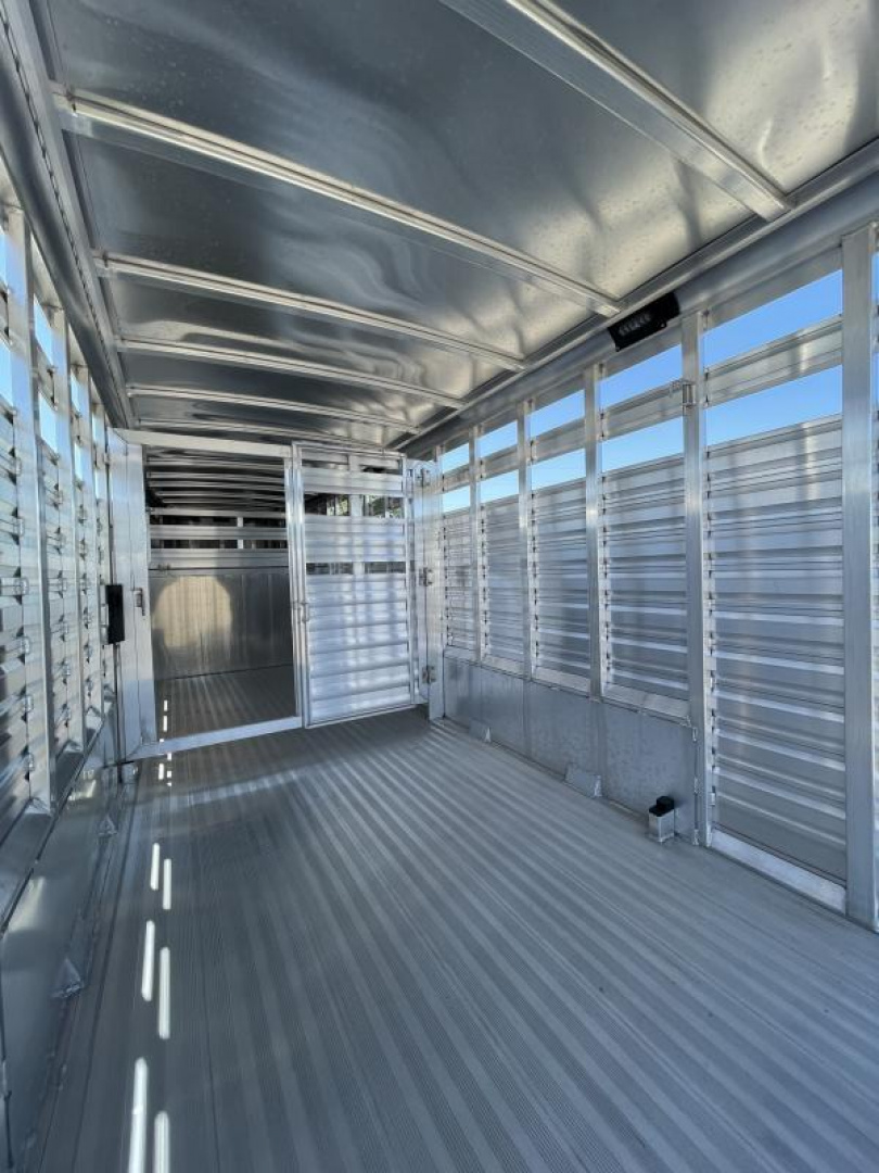 New Price Drop $3000-2024 Exiss Trailers 7020 STK Stock / Stock Combo Trailer-7'2" Tall- 54" Escape Door- Center Gate w/Slider- Heavy Duty Drop Gate w/Spring Loaded Latches- Rear Gate w/Slider