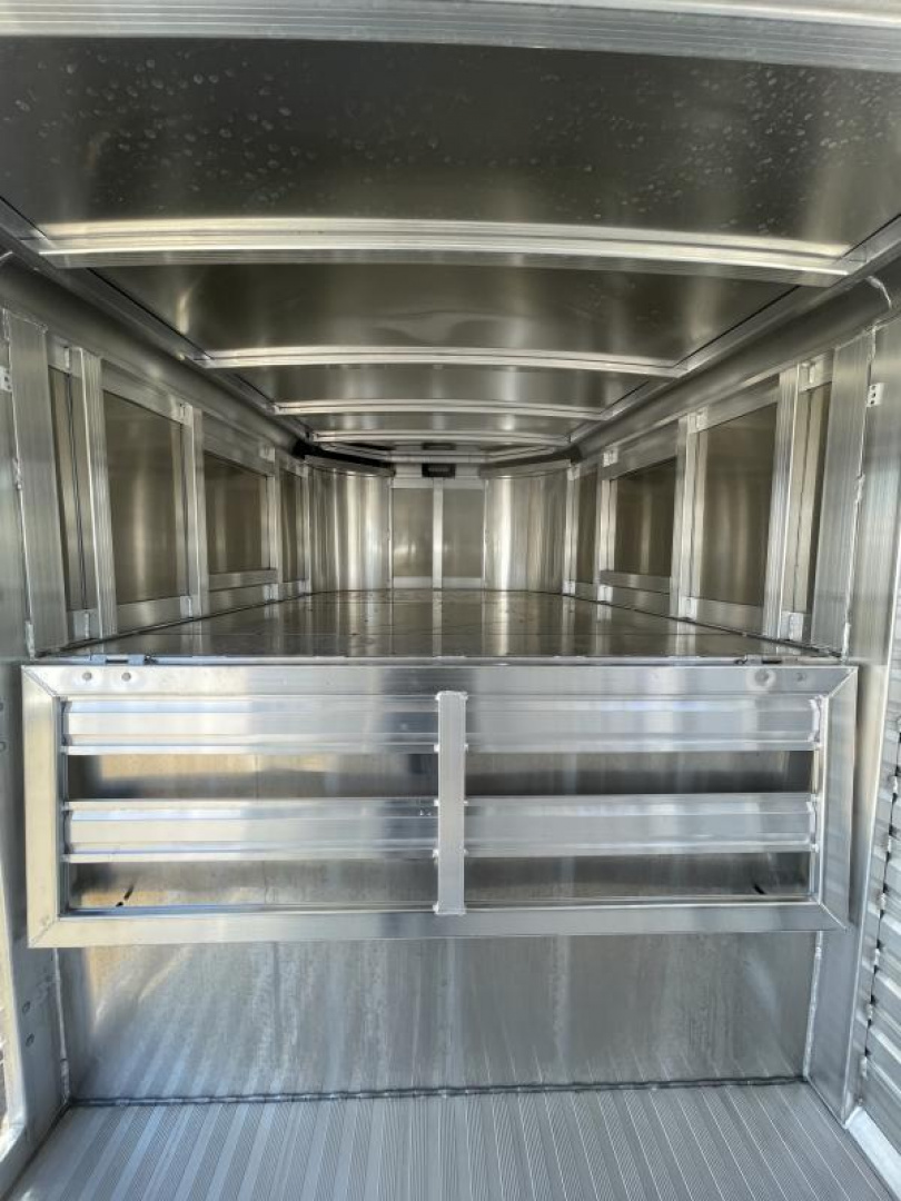 New Price Drop $3000-2024 Exiss Trailers 7020 STK Stock / Stock Combo Trailer-7'2" Tall- 54" Escape Door- Center Gate w/Slider- Heavy Duty Drop Gate w/Spring Loaded Latches- Rear Gate w/Slider