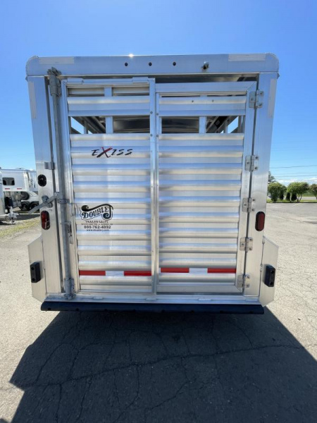 New Price Drop $3000-2024 Exiss Trailers 7020 STK Stock / Stock Combo Trailer-7'2" Tall- 54" Escape Door- Center Gate w/Slider- Heavy Duty Drop Gate w/Spring Loaded Latches- Rear Gate w/Slider