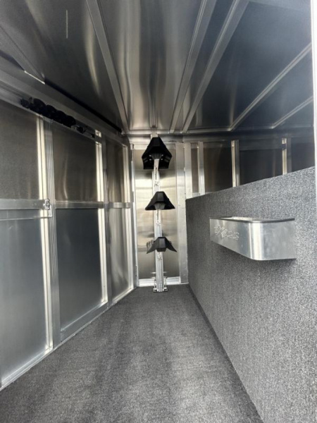 New Price Reduced $3,400 !! 2024 Exiss Express SS 3 Horse Trailer-Easy Care Flooring- Stud Divider-LED Lights