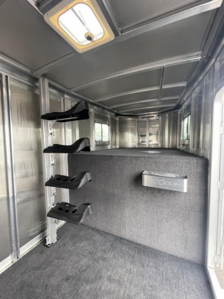 New REDUCED $2300 BELOW COST! NEW 2024 Exiss 7400 4H GN TRAILER- Easy Care Flooring - 7'8" Tall - All Aluminum Construction!
