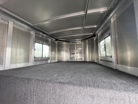 New REDUCED $2300 BELOW COST! NEW 2024 Exiss 7400 4H GN TRAILER- Easy Care Flooring - 7'8" Tall - All Aluminum Construction!