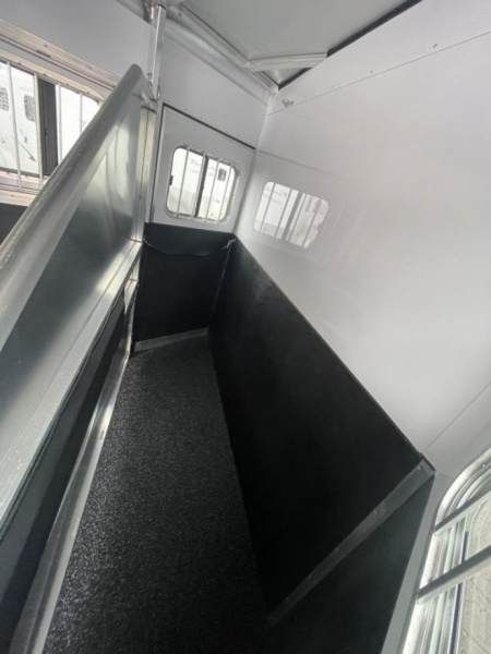 New REDUCED $2300 BELOW COST! NEW 2024 Exiss 7400 4H GN TRAILER- Easy Care Flooring - 7'8" Tall - All Aluminum Construction!