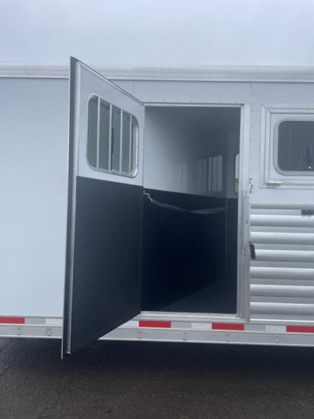 New REDUCED $2300 BELOW COST! NEW 2024 Exiss 7400 4H GN TRAILER- Easy Care Flooring - 7'8" Tall - All Aluminum Construction!