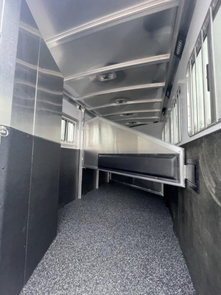 New REDUCED $2300 BELOW COST! NEW 2024 Exiss 7400 4H GN TRAILER- Easy Care Flooring - 7'8" Tall - All Aluminum Construction!