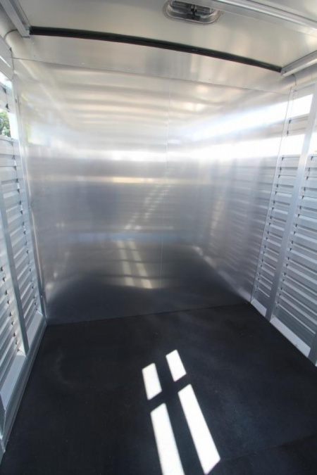 New Price Drop $3000-2025 Exiss Trailers STC 7020 Stock / Stock Combo Trailer-7'2" Tall-Rubber Mats-Stainless Steel Front Nose-Rear Gate w/Slider