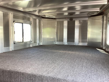 New PRICE REDUCED $3,700 2025 8413 24' Stock Combo Trailer-7' Tall-7'6" Wide-Easy Care Flooring - 54"Escape door - Rear & center cut gates w/Sliders Tack Package