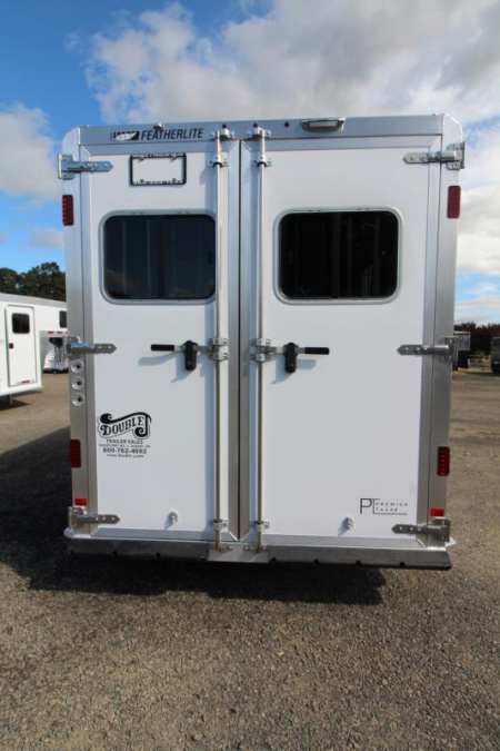 New PRICE REDUCED $3700! 2025 Featherlite 9400 2 Horse Trailer-Premier Tack-7'6" Tall-36" Slant Wall Dressing Room-Lined & Insulated Tack Room Ceiling-Easy Care Floor