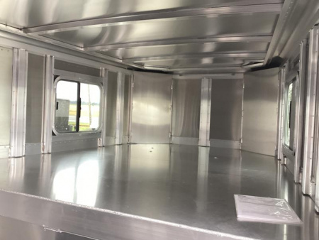 New PRICE REDUCED $3,600 2025 Featherlite 8413 24' Perfectfit Stock Combo Trailer-Escape Door Center & rear gates w/sliders-7'T-7'W