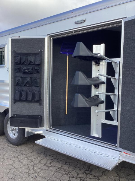 New REDUCED $2100! 2025 Featherlite PREMIERE TACK. Loaded! 7'6" Tall. HUGE SIDE TACK. INSULATED DRESSING ROOM. LOADED!