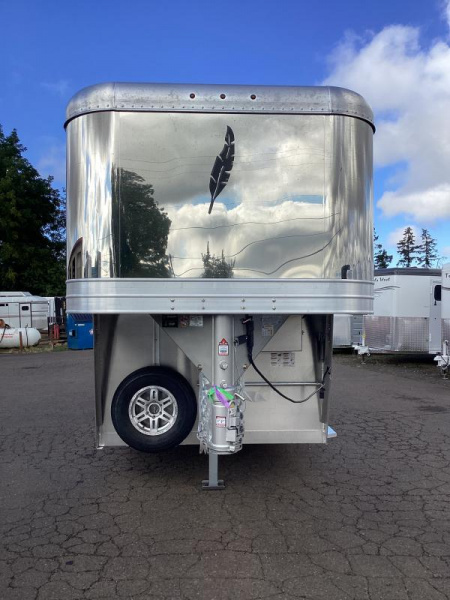 New REDUCED $2100! 2025 Featherlite PREMIERE TACK. Loaded! 7'6" Tall. HUGE SIDE TACK. INSULATED DRESSING ROOM. LOADED!