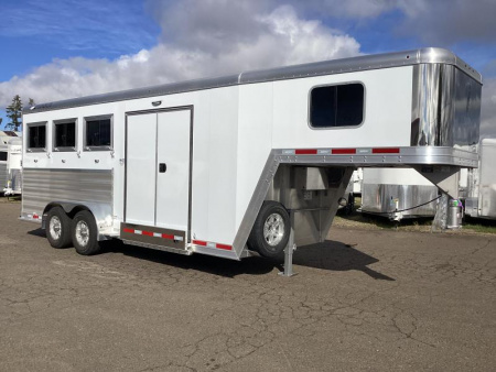 New REDUCED $2100! 2025 Featherlite PREMIERE TACK. Loaded! 7'6  Tall. HUGE SIDE TACK. INSULATED DRESSING ROOM. LOADED!