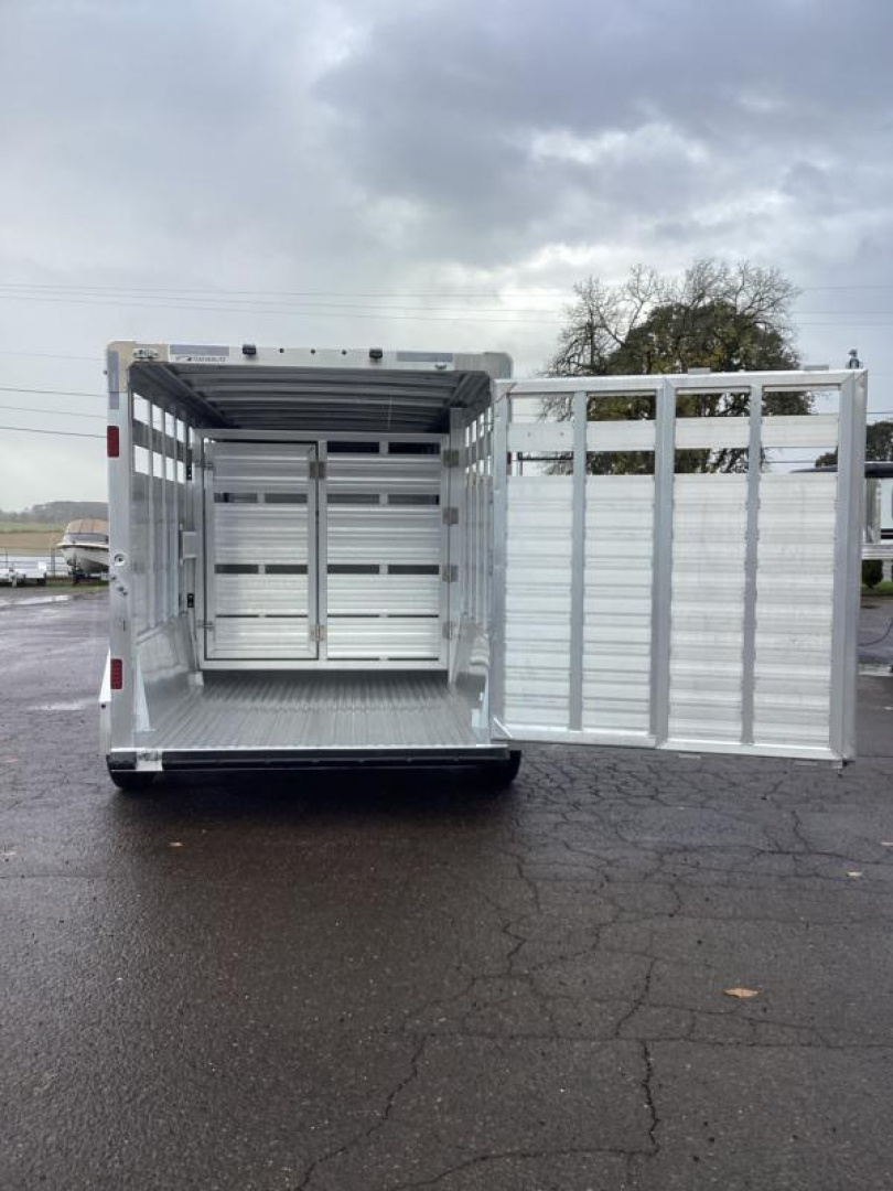 New Price Reduced $1300 2025  8127 Perfect Fit Stock - Western Pkg-Center Gate W/ Slider-Upgraded 54" escape door for quads-7'T-6'6''W-16' stock
