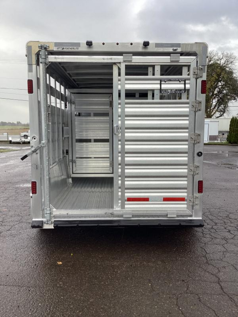 New Price Reduced $1300 2025  8127 Perfect Fit Stock - Western Pkg-Center Gate W/ Slider-Upgraded 54" escape door for quads-7'T-6'6''W-16' stock
