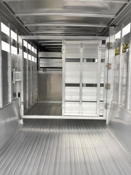 New Price Reduced $1300 2025  8127 Perfect Fit Stock - Western Pkg-Center Gate W/ Slider-Upgraded 54" escape door for quads-7'T-6'6''W-16' stock