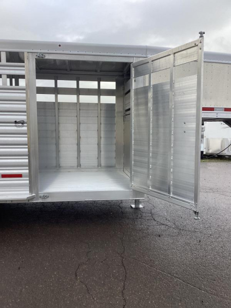 New Price Reduced $1300 2025  8127 Perfect Fit Stock - Western Pkg-Center Gate W/ Slider-Upgraded 54" escape door for quads-7'T-6'6''W-16' stock
