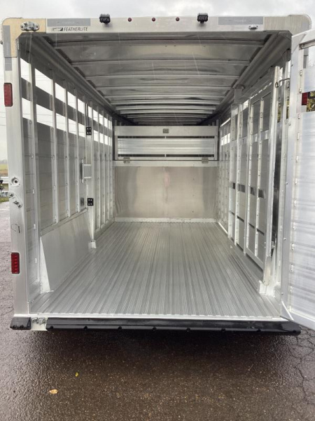 New Price Reduced $1300 2025  8127 Perfect Fit Stock - Western Pkg-Center Gate W/ Slider-Upgraded 54" escape door for quads-7'T-6'6''W-16' stock