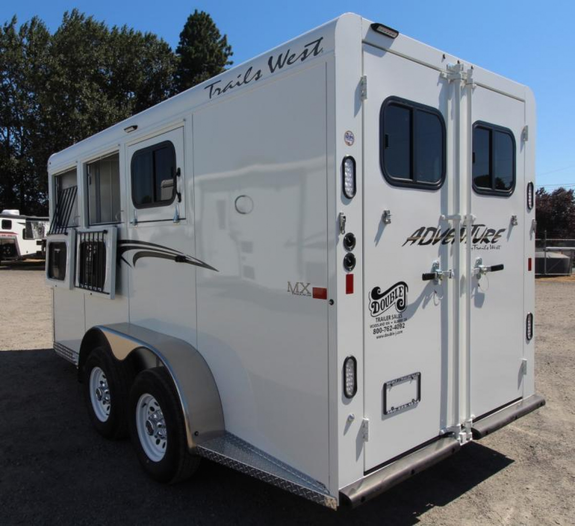 New Price Drop $400-2025 Trails West Adventure MX II 3 Horse Trailer-Swing Out Saddle Rack-6'9" Wide- 7' Tall