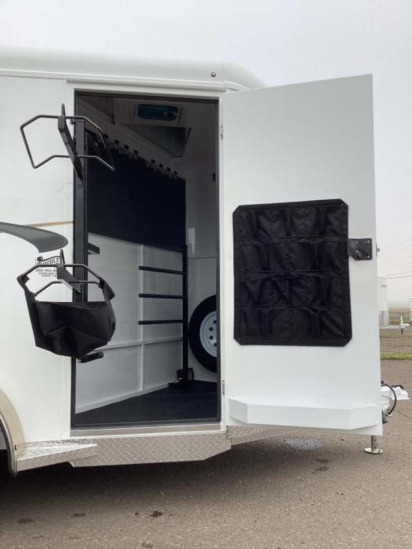 New 2025 Trails West Adventure II MX 2 Horse Trailer - Swing Out Saddle Rack