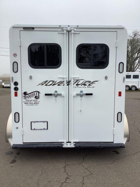New 2025 Trails West Adventure II MX 2 Horse Trailer - Swing Out Saddle Rack