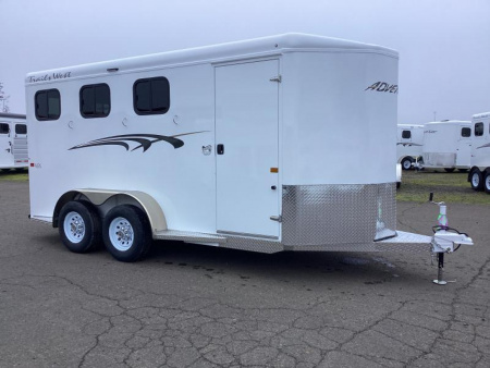 New 2025 Trails West Adventure II MX 3 Horse Trailer- Swing Out Saddle Rack
