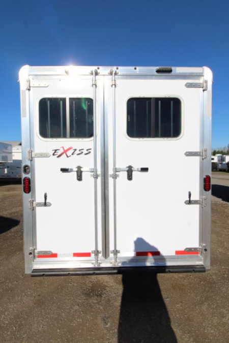 New PRICE DROP!!! -2025 Exiss Trailers Express XT 2 Horse Trailer-Easy Care Flooring- 7'2" Tall- Blanket Bar- Adjustable Saddle Rack-LED Lights- Double Rear Doors