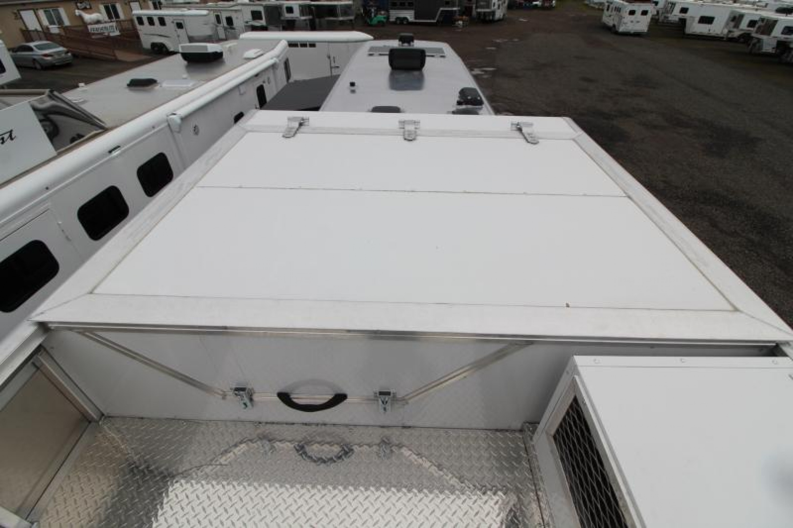 New PRICE REDUCED $10,000! 2025 SMC Laramie 8413SSR - Fully Loaded!!! Keyless Entry-Solar Panel-Hay pod W/Platform & Much More!!