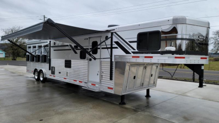New PRICE REDUCED $10,000! 2025 SMC Laramie 8413SSR - Fully Loaded!!! Keyless Entry-Solar Panel-Hay pod W/Platform & Much More!!